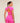 Relay Seamless Short Sleeve Crop Top - Electric Pink/Super-Set Pink