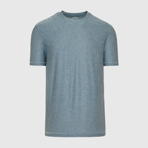 Heather Indigo Active Crew Neck Tee