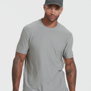 Iron Gray Active Crew Neck Tee