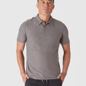 Heather Cocoa Active Polo 2.0