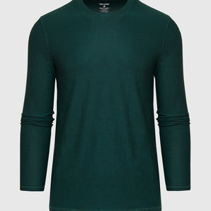 Evergreen Heather Active Long Sleeve Crew T-Shirt