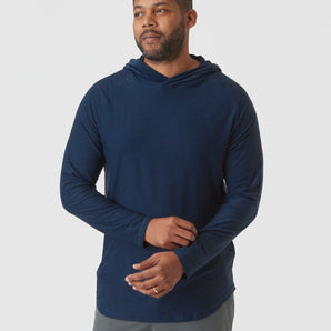 Deep Sea Blue Heather Active Hoodie