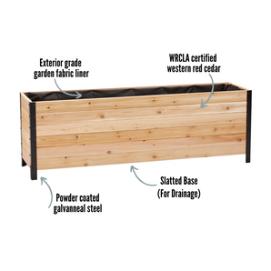 18" x 72" Planter Box - 24" TALL