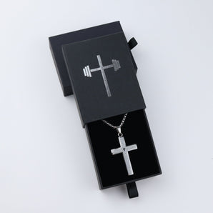 Lord's Prayer Cross Pendant Necklace