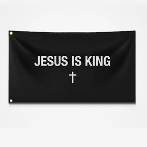 Jesus Is King Flag