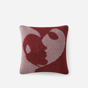 Faces II Throw Pillow