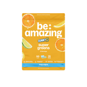 Be Amazing x Sunny D. collab super greens powder