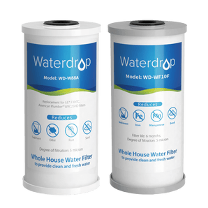 Waterdrop WD-WHF21-FG Whole House Water Filter, GAC and Iron Manganese Reducing Filter Cartridge