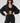 Polar Fleece Cropped Wintry Mix Jacket - Black