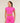 Relay Seamless Short Sleeve Crop Top - Electric Pink/Super-Set Pink