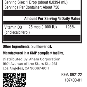 Vitamin D3 liquid