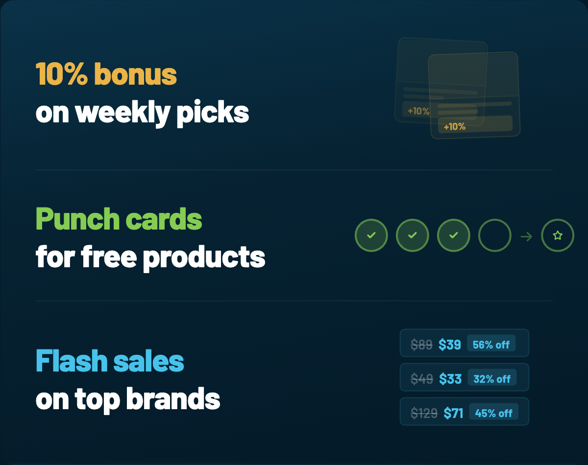 Exclusive rewards